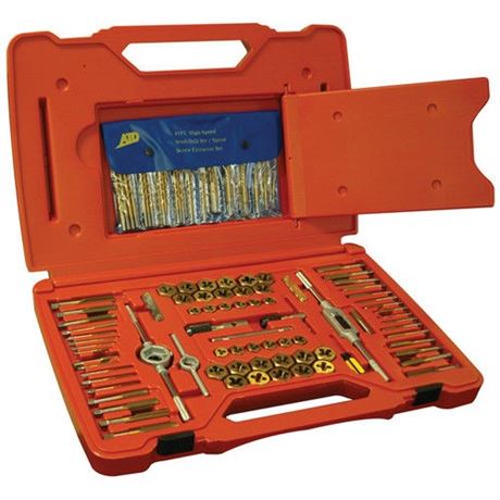 117 Pc. Machine Screw- Fractional and Metric Tap and Die Drill Bit Set