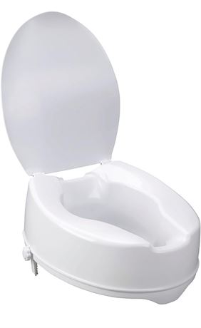 BIOS Living 2" Raised Toilet Seat with Lid
