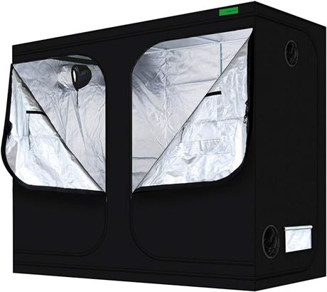 VIPARSPECTRA 2-in-1 60”x48”x80” Mylar Hydroponic Grow Tent with Observation Wind