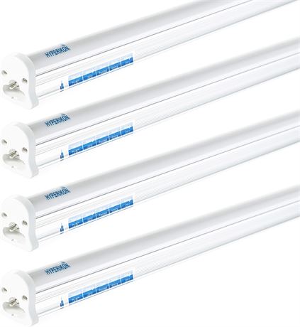 Hyperikon LED T5 Integrated Single Fixture, 4FT, 22W, 2400lm, 5000K (Crystal Whi