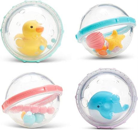 Munchkin® Float & Play Bubbles™ Baby and Toddler Bath Toy, 4 Count & ® Learn