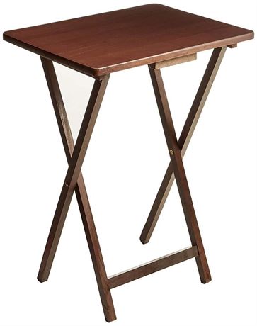 Portable Wood Folding TV Tray/Laptop/Side/End Table (read)