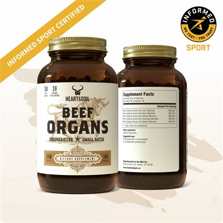 Beef Organs NATURE’S ULTIMATE MULTIVITAMIN, 100 capsules