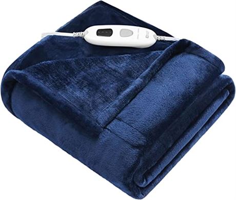 ZonLi Heated Blanket Electric 72"x84" Full Size, Soft Fleece Electric Blanket