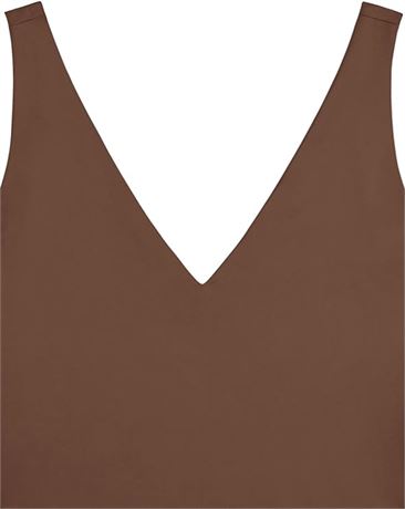 REORIA Women’s Sexy Plunge Deep V Neck Sleeveless V Backless Going Out Tank Body