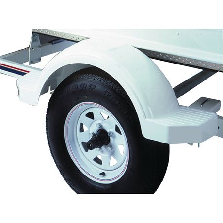 Fulton 508573 13" White Fender with Step