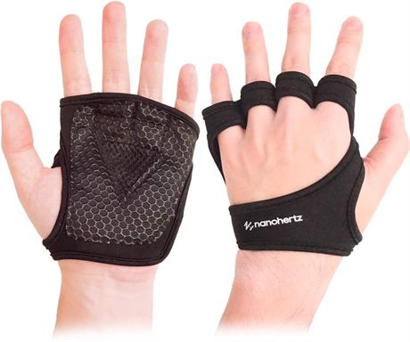 Small - Weight-Lifting Workout Fitness Gloves, Callus-Guard Gym Barehand Grip