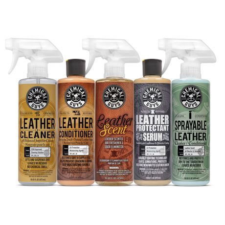 CHEMICAL GUYS LEATHER LOVER'S KIT (5 ITEMS)