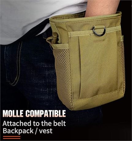 IronSeals Tactical Molle Drawstring Magazine Dump Pouch  2PK