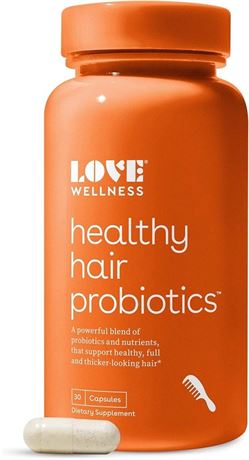 Love Wellness Healthy Hair Probiotics  Support Hair Growth