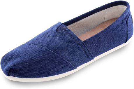 US 11 - HSYZZY Women's Canvas Shoes Slip-on Ballet Flats Classic Casual Sneakers