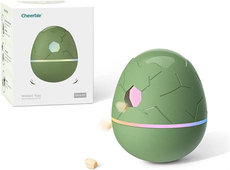 Cheerble Wicked Egg Automatic Interactive Treat Dispensing Pet Toy, 3 Interactiv
