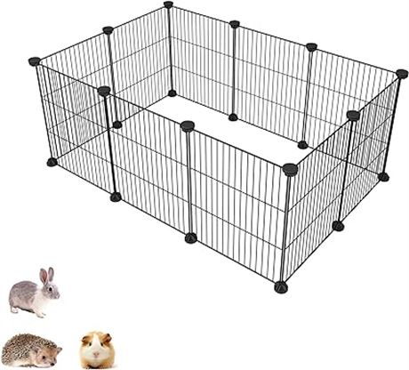 SIMPDIY Pet Playpen, Small Animal Kennel and Fence for Indoor/Outdoor Use