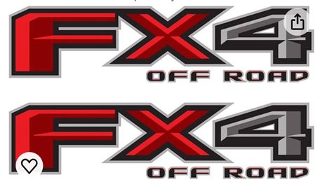 FX4 Off Road Decal Replacement Sticker F150 Bedside Emblem for 4x4 Truck Super D