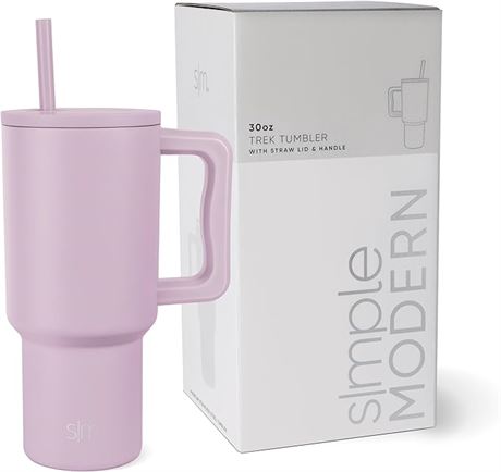 Simple Modern 30 oz Trek Tumbler with Handle and Straw | Insulated Stainless