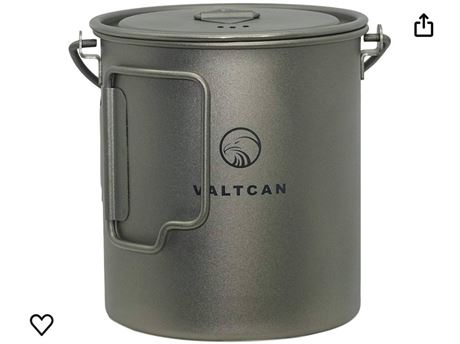 Valtcan 750ml Titanium Pot Backpacking Mug 25.4 oz