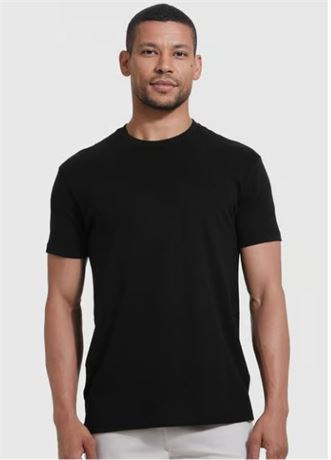 True Classic Black Crew Neck T-Shirt - Large