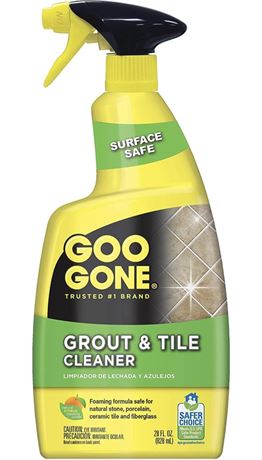 Goo Gone Grout & Tile Cleaner - 28 Ounce - Removes Tough Stains Dirt