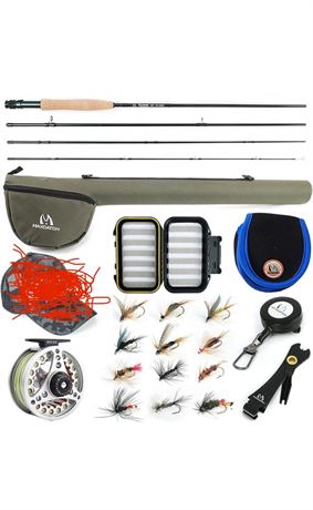 M MAXIMUMCATCH Maxcatch Extreme Fly Fishing Combo Kit 3/5/6/8 Weight, Starter Fl