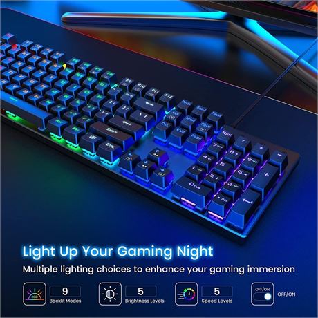 Gaming LED RGB Rainbow Backlit Keyboard