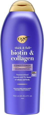 OGX Thick & Full + Biotin & Collagen Conditioner, 25.4 Ounce Salon SizeOGX Thick