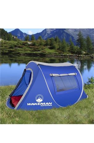 Wakeman Pop-Up Tent 2 Person Water Resistant