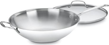 CUISINART 726-38H Chef's Classic Stainless 14-Inch Stir-Fr...