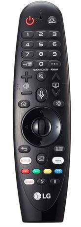 LG AN-MR19BA Magic Remote Control with Voice Recognition for Select 2019 LG Smar