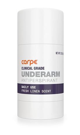 Carpe Clinical Strength Deodorant + Antiperspirant - Clinical Grade Solid Stick