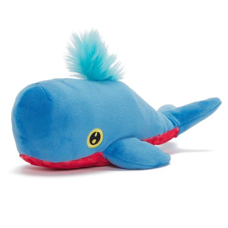 Bark - Under the Seams - Moby Lick Whale - Squeaky/Crinkle Dog Toy