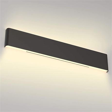 Aipsun 30W/32.6in Modern Black Vanity Light Indoor Modern Rectangular LED Wall