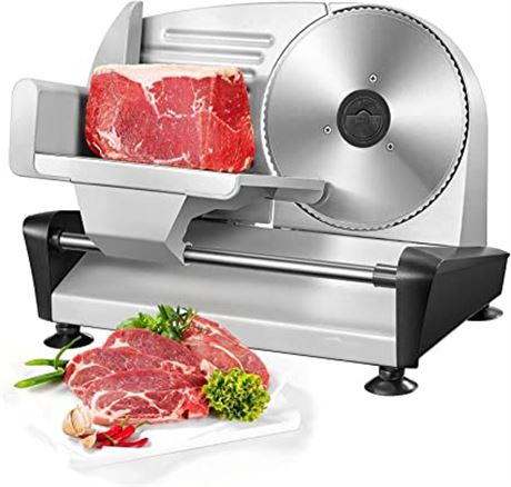 HOUSNAT Meat Slicer for Home Use, Electric Deli Food Slicer Machine