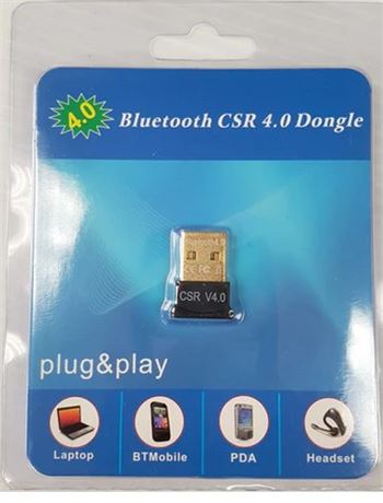 Bluetooth USB CSR 4.0 Plug-in Dongle to connect Windows Computers - New