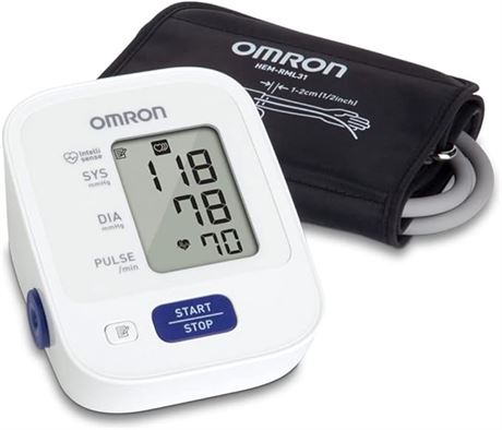 OMRON Bronze Blood Pressure Monitor, Upper Arm Cuff, Digital Blood Pressure Mach