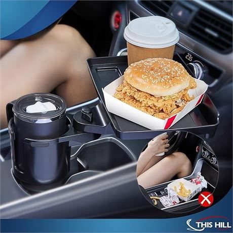 2 in 1 Detachable Car Food Table Tray