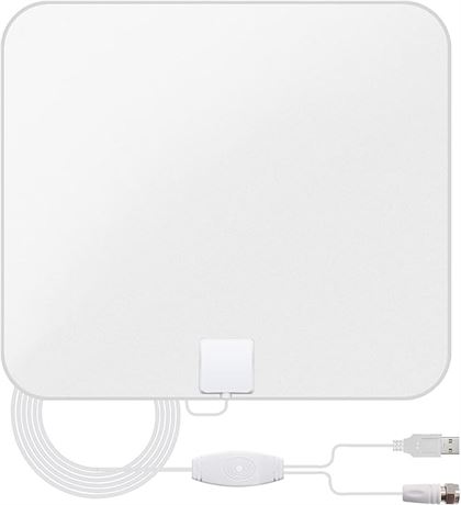 TV Antenna Amplified HDTV Antenna Indoor, Long Range Reception with Signal Boost
