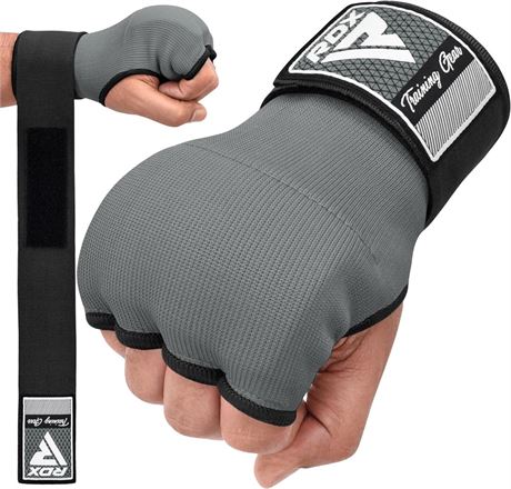 RDX Gel Boxing Hand Wraps Inner Gloves, Quick 75cm Long Wrist Straps, Size Small