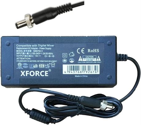 AC Adapter Compatible with Soundcraft Ui16 Digital Mixer
