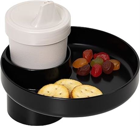 My Travel Tray Round, USA Made. Easily Convert Your existing Cup Holder to a Tra