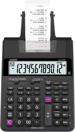 Casio HR-170RC Plus, Desktop Printing Calculator