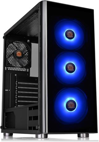 Thermaltake V200 Tempered Glass RGB Edition 12V MB Sync Capable ATX Mid-Tower Ch