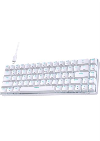 TMKB 60 Percent Keyboard,Gaming Keyboard 60 Percent, LED Backlit Ultra-Compact