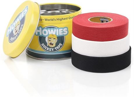 Howies 3 Pack Hockey Stick Premium Cloth Tape or Shin Tape 3-Pack
