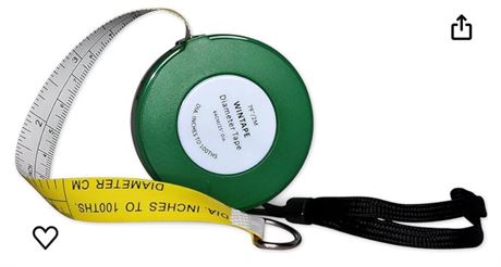Cm and Inches to 100ths Executive Diameter Pi Engineer's Tape Measure