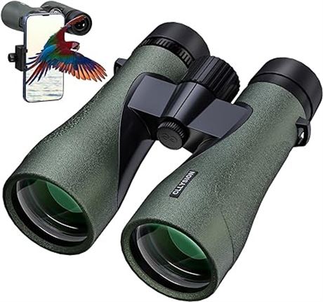 12X50 Professional HD Binoculars for Adults with Phone Ada...