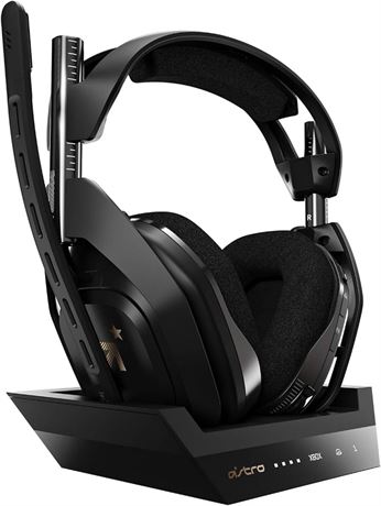 ASTRO Gaming A50 Wireless + Base Station for Xbox One and Series X & PC - Black/Gold - Headset + Base Edition