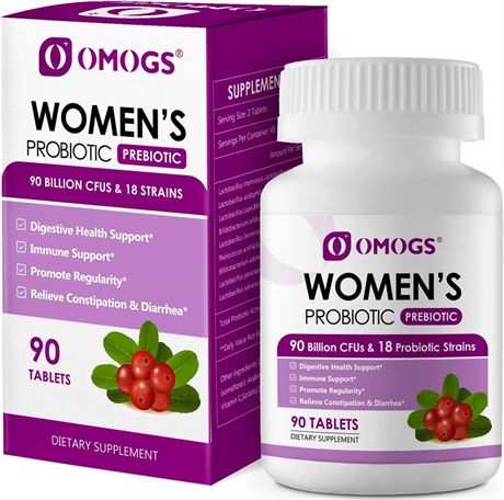 Women's Probiotic,with Cranberry Extract and Organic Prebiotics, Exp 01/2026