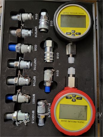 70M Digital Hydraulic Pressure Test Coupling Kit Hydraulic Pressure Gauge Kit