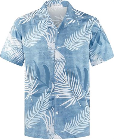 XXL APTRO Men's Hawaiian Shirts Short Sleeve Button Down Casual Beach Tropical Shirts Party Holiday