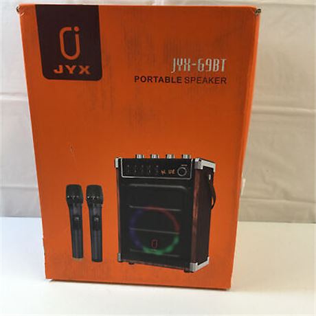 JYX JYX-69BT Gray Black True Wireless Remote Control Portable Speaker